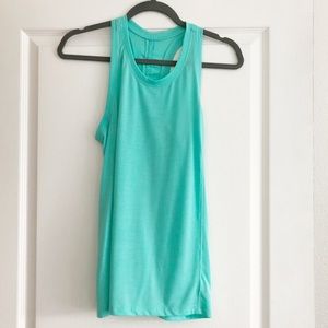 Aqua split-back workout tank